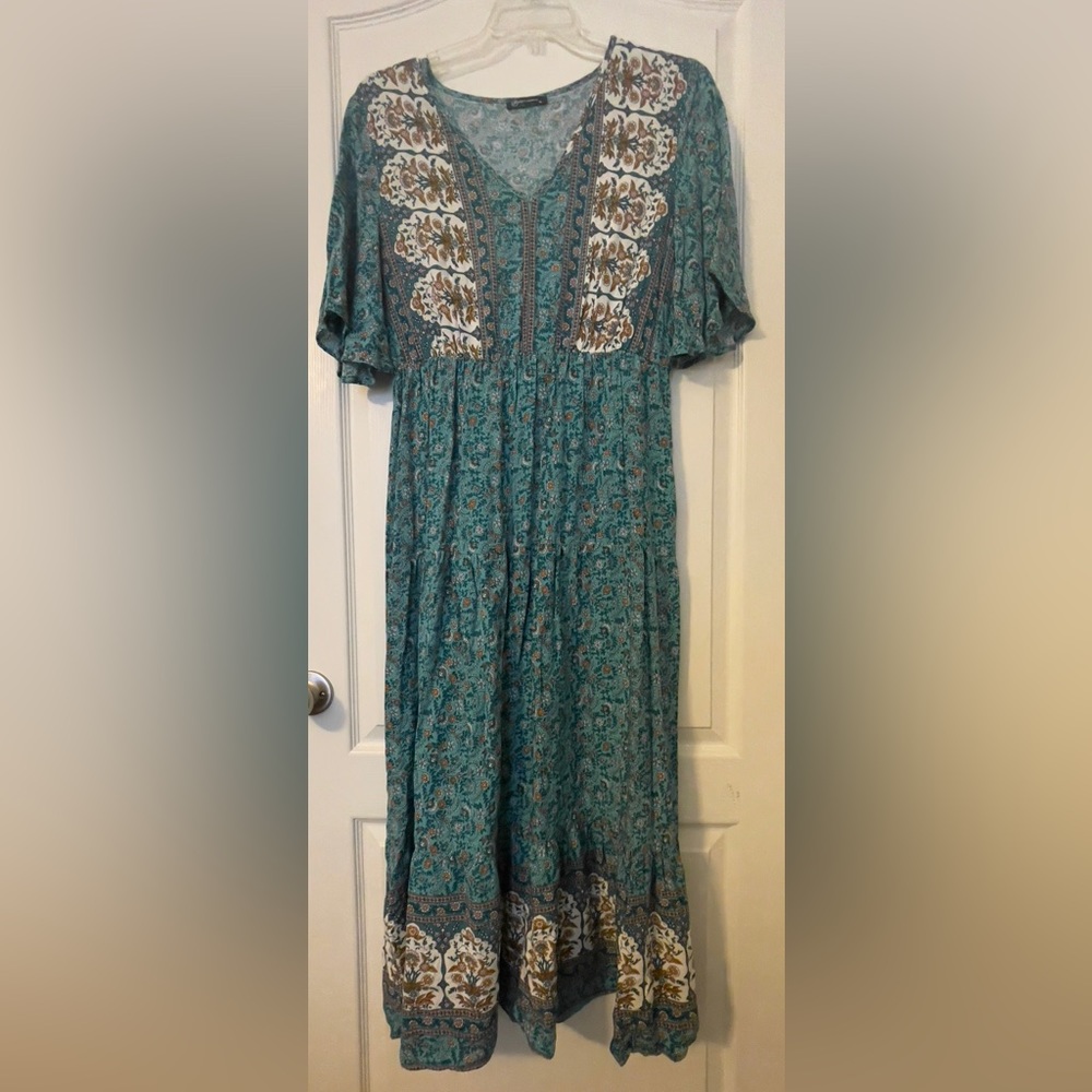 Casual Summer Boho Floral Print Dress